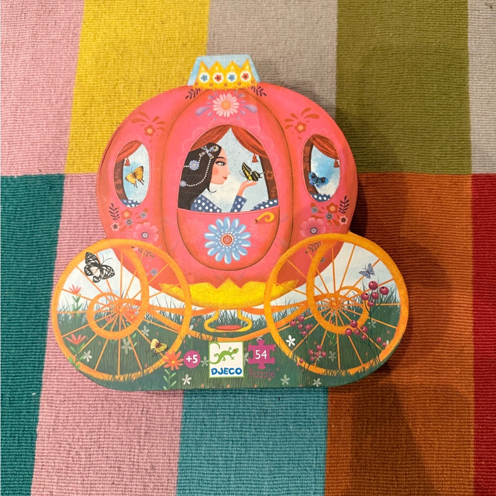 ✨ Djeco Elise’s Carriage Puzzle – 54 Pieces ✨